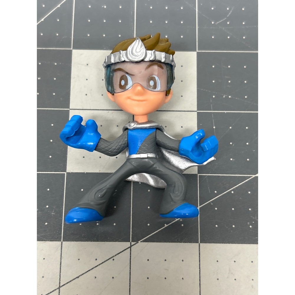 Ninja Kidz TV Payton Paxton Action Figure SuperHero 3" Cake Topper Silver Cape